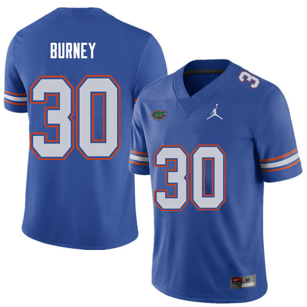 Jordan Brand Men #30 Amari Burney Florida Gators College Football Jerseys Sale-Royal